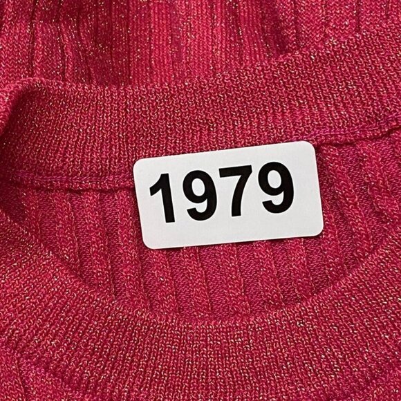 MORE TO COME Mariah Ribbed Sweater - Hot Pink - Picture 10 of 10
